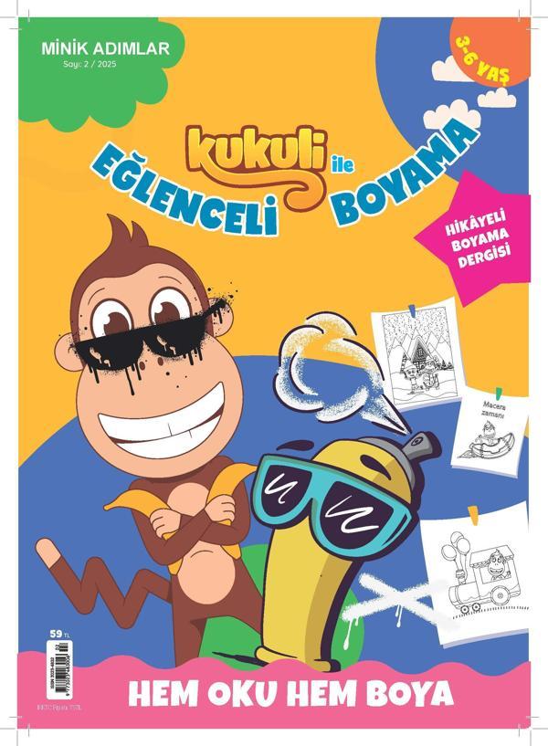 KUKULİ İLE EĞLENCELİ BOYAMA SAYI 2 - Turkuvaz Dergi - Image 1