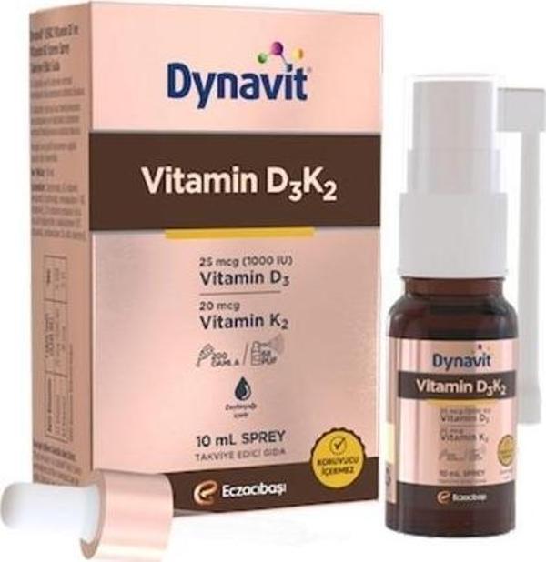 Dynavit Vitamin D3K2 Sprey 10 ML - Image 1