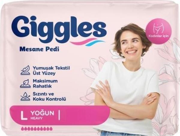 Giggles Kadın Mesane Pedi 10'lu Large - Image 1