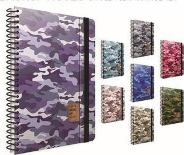 Gıpta Backup Notes Sipiralli Sert Kapak Defter 17x24 120 Yaprak Kareli - Image 1