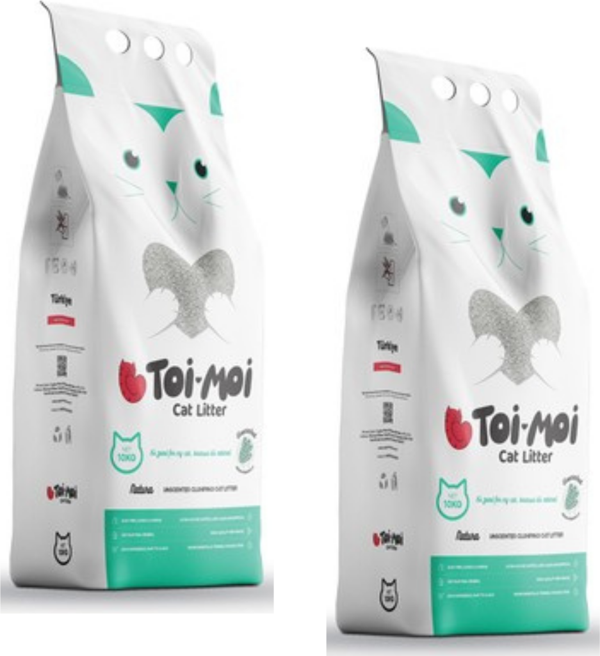 Toi Moi Kokusuz Kedi Kumu 10 kg x 2 Adet - Image 1