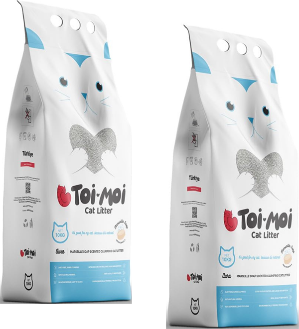 Toi Moi Marsilya Sabunu Kokulu Kedi Kumu 10 kg x 2 Adet - Image 1
