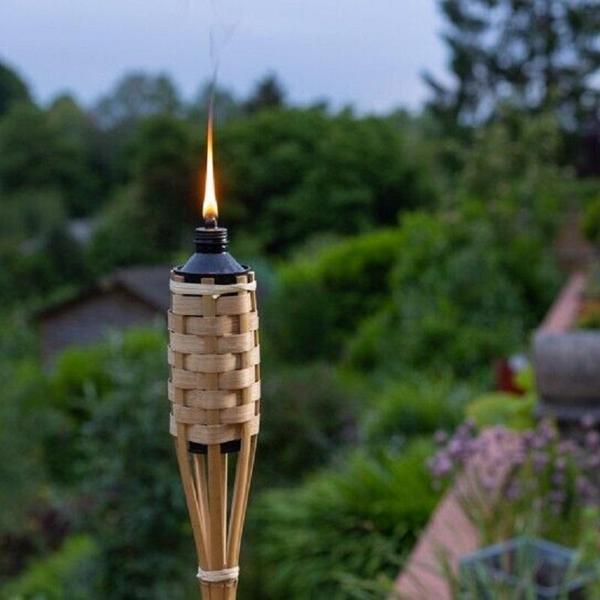 3 PCS 90 CM BAMBOO TORCH 3 ADET 90 CM BAMBU MEŞALE BAHÇE AYDINLATMA IŞIĞI KIR DÜĞÜNÜ KORTEJ IŞIKLARI - Image 1