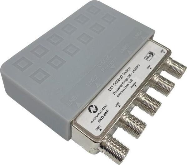 Novacom Premium 4x1 DiseqC Switch Kapaklı Su Geçirmez - Image 1