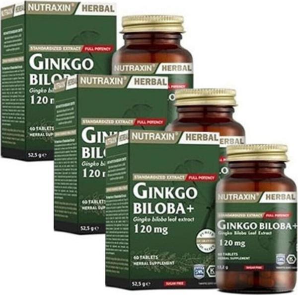 Nutraxin Gingko Biloba 60 Kapsül 3 Adet - Image 1