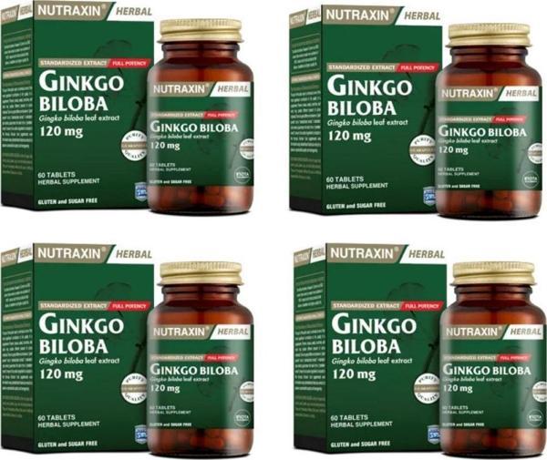 Nutraxin Gingko Biloba 60 Kapsül 4 Adet - Image 1