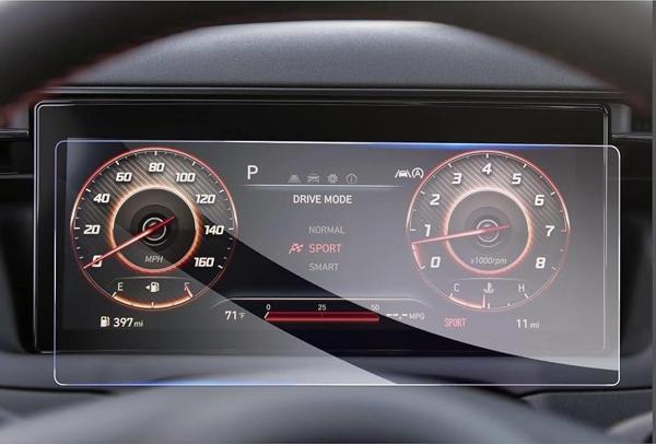 Hyundai Tucson 10.25 Inç Dijital Gösterge Uyumlu 9H Nano Ekran Koruyucu - Image 1