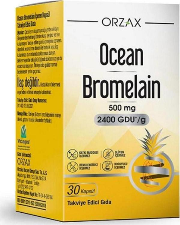 Ocean Bromelain 500 mg 30 Kapsül - Image 1