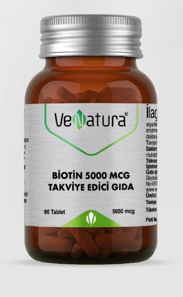 Venatura Biotin 5000 mcg 90 Tablet - Image 1
