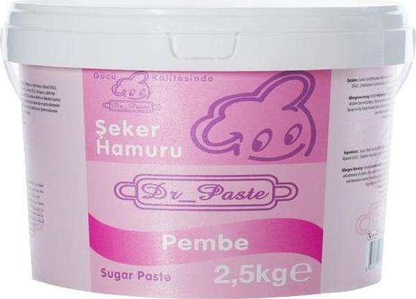 Dr Paste Şeker Hamuru  2,5 kg - Pembe - Image 1