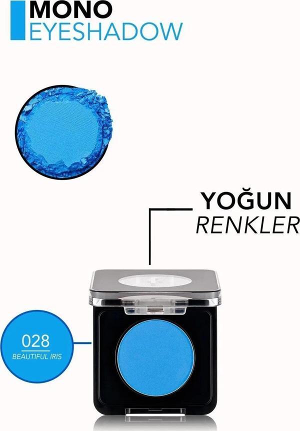Flormar Mono Tekli Far 028 Beautiful İris Mavi - Image 1