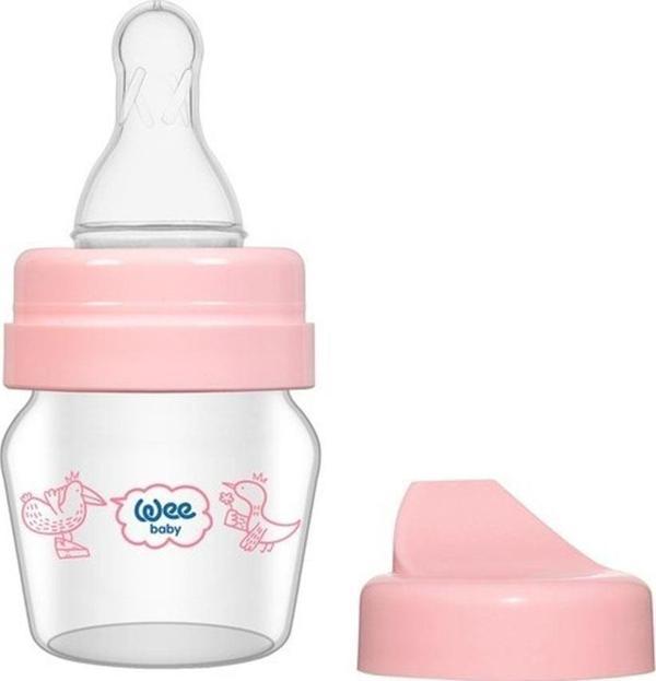 Wee Baby 0-6 Ay Mini Cam Alıştırma Bardağı Seti 30 Ml - Pembe - Image 1