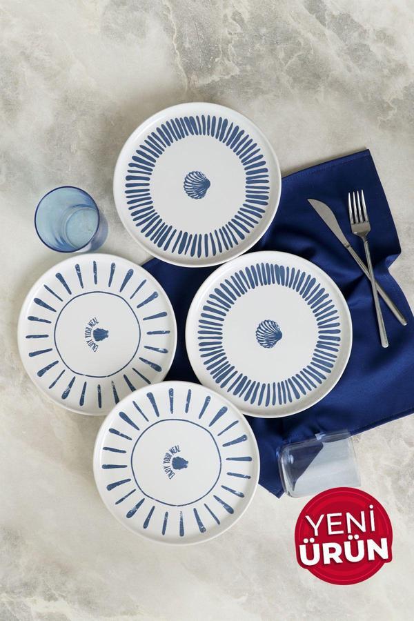 Keramika Ocean Muse Nordıc Pasta Tabağı 22 Cm 4 Adet 22953-54 - Image 1