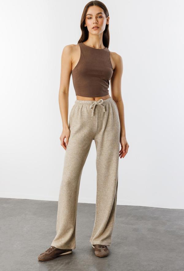Yumoş Bol Örme Kadın Pantolon ÖRME-PANTOLON - Image 1