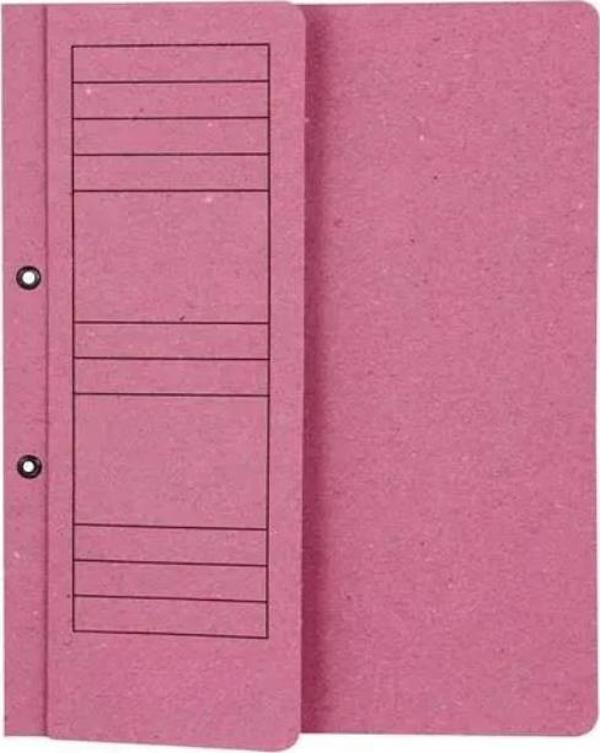 Elitstore Karton Dosya, A4, Yarım Kapak, Pembe, 50'li Paket - Image 1