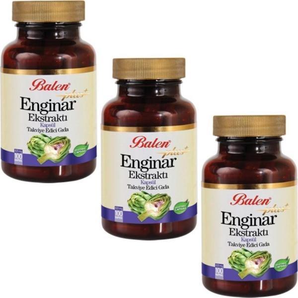 3 Adet Balen Enginar Plus Ekstrakt 820 MG 100 Kapsül - Image 1