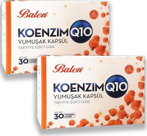 Balen Koenzim Q10 650 Mg 30 Yumuşak Kapsül x 2 Adet - Image 1