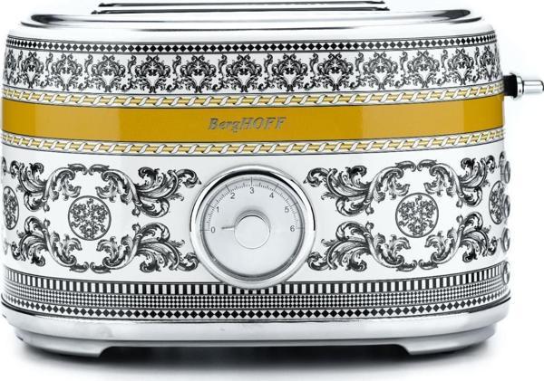 BergHOFF GEM ROYAL Margery Siyah Sarı Desenli İki Dilim Ekmek Kızartma Makinesi - Image 1