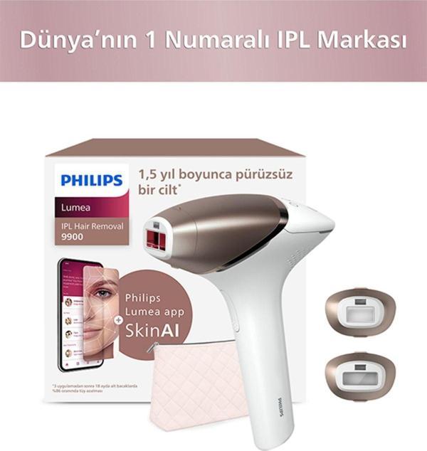 Lumea BRI953/01 Lazer Epilasyon IPL Tüy Alma Cihazı/3 akıllı aparat-Hassas Bölge,Yüz,Vücut - Image 1