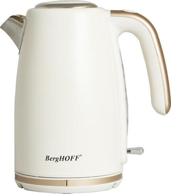 Berghoff Gem Pearl 1.7 Litre Vanilya Krem Rengi Gold Modern Su Isıtıcı - Image 1