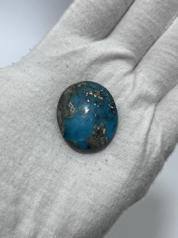 Okyanus Temalı Doğal Kabaşon Firuze Taşı 41,9 Karat - Turkuaz Taşı 8,40 Gram - Image 1