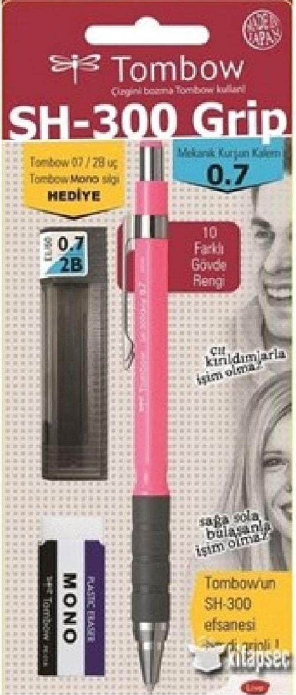 Tombow Sh-300 Grip Neon Mekanik Kurşun Kalem 07 Mm Neon Pembe - Image 1