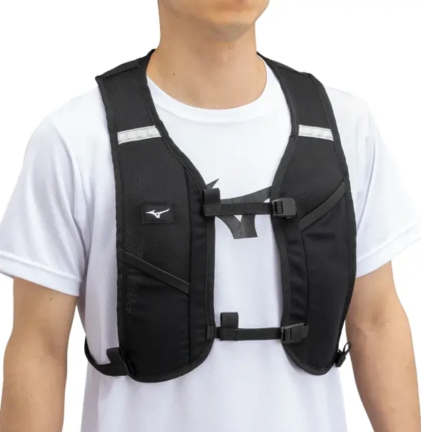 Mesh Backpack Unisex Koşu Çantası Siyah - Image 1