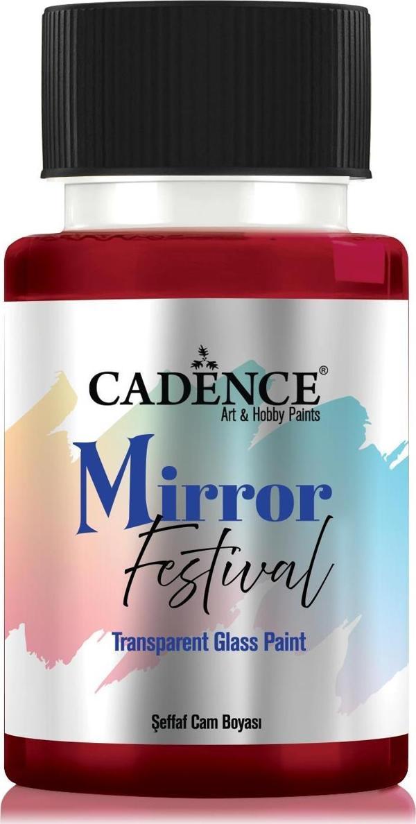 MIRROR FESTİVAL CAM BOYASI MF-08 KIRMIZI 50ML - Image 1