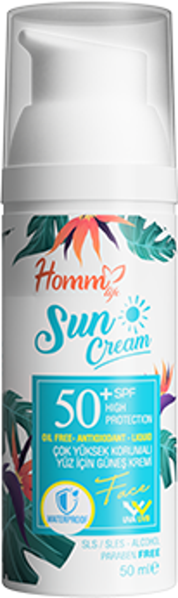Homm Life Yüz İçin Yüksek Korumalı Güneş Kremi 50ml - Image 1