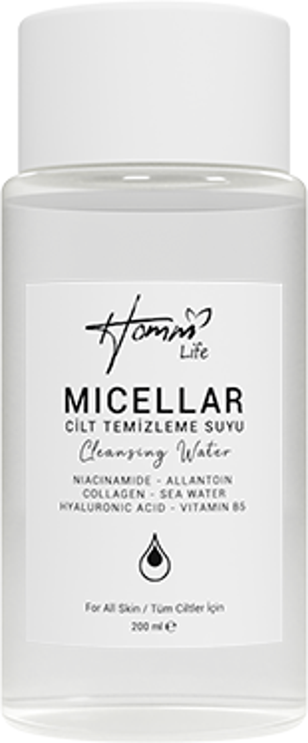 Homm Life Micellar Cilt Temizleme Suyu 200ml - Image 1