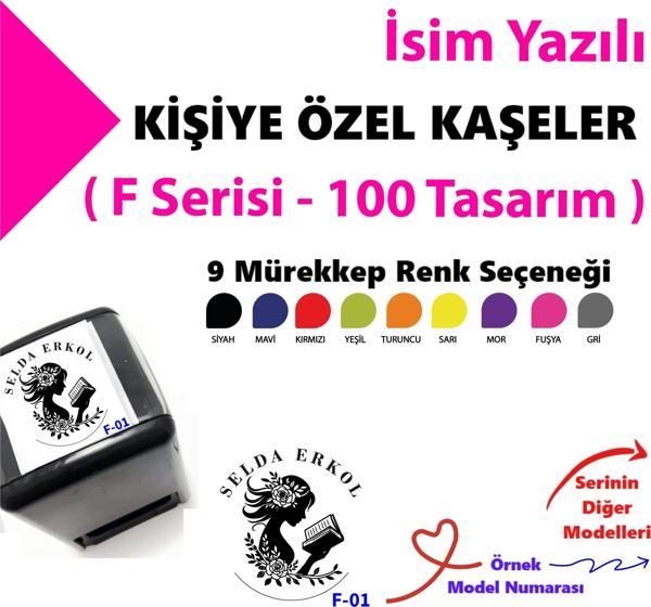 Kişiye Özel Damgalar, Kitap Kaşesi, Özel Tasarım Kaşe F Serisi (100 Model) - Image 1
