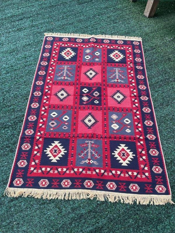 Sima Home Dokuma Kilim Çift Taraflı Kullanılabilir Çok Renkli - Image 1