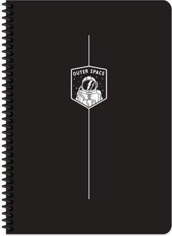 Keskin Color Keskin A4 80 Yaprak Çizgili PP Kapak Spiralli Uzay Defter - Image 1