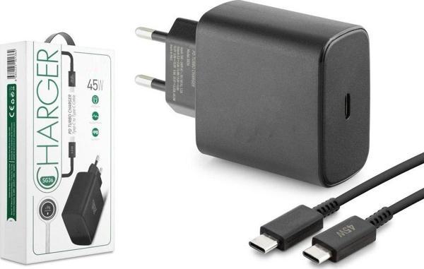 Anka Cep Telefonu Aksesuarları Samsung Galaxy M23 Uyumlu Sg36 45W Yüksek Hızlı Şarj Cihazı Seti Kafa + Kablo - Image 1