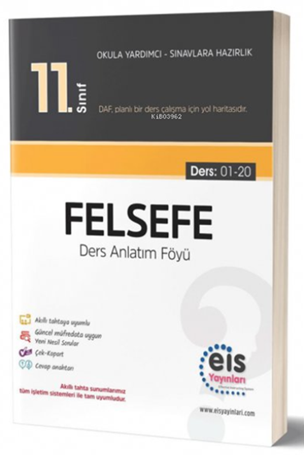 EIS - 11.Sınıf - DAF - Felsefe - Eis Yayınları - Image 1