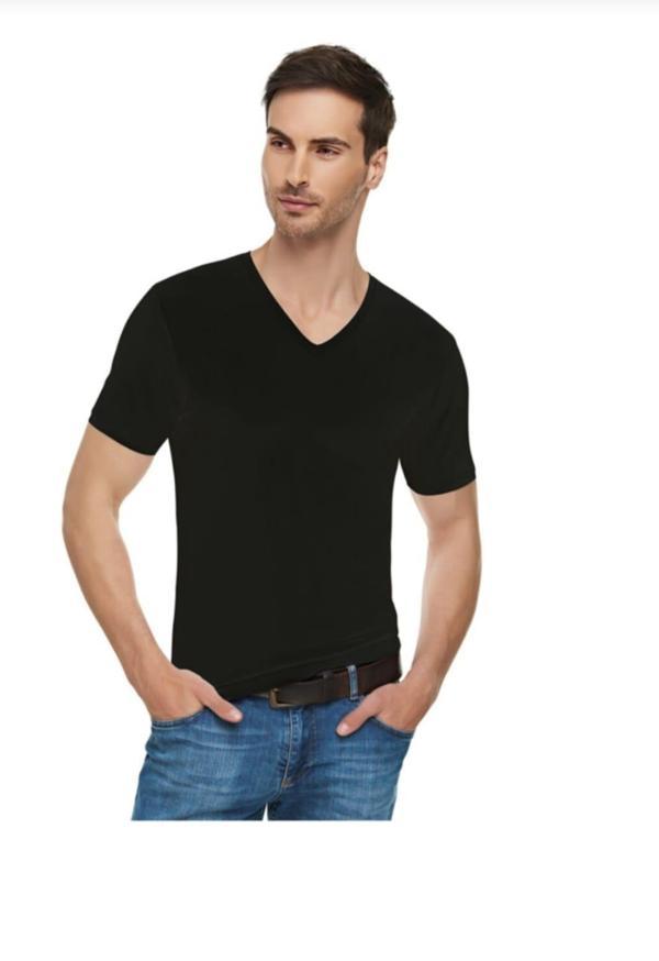 TUTKU ELİT 1303 ERKEK ELASTAN V YAKA ATLET 3 ADET - Image 1
