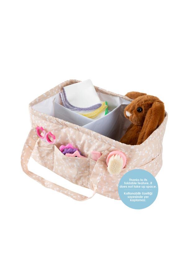 Babyjem Katlamalı Anne&bebek Organizer Somon Çiçek - Image 1