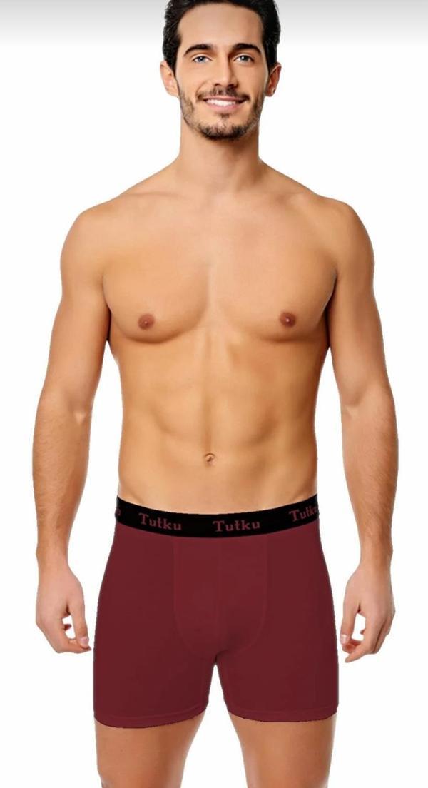 TUTKU 0400 ERKEK ELASTAN SPOR BOXER 6 ADET - Image 1