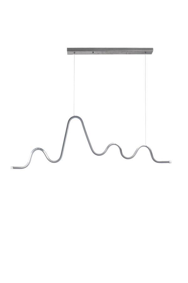 Ritim Modern Tasarım Yatak Odası - Salon  Mutfak Yemek Masası Gri Renk Beyaz Led 2 Li Avize (110 CM) - Image 1