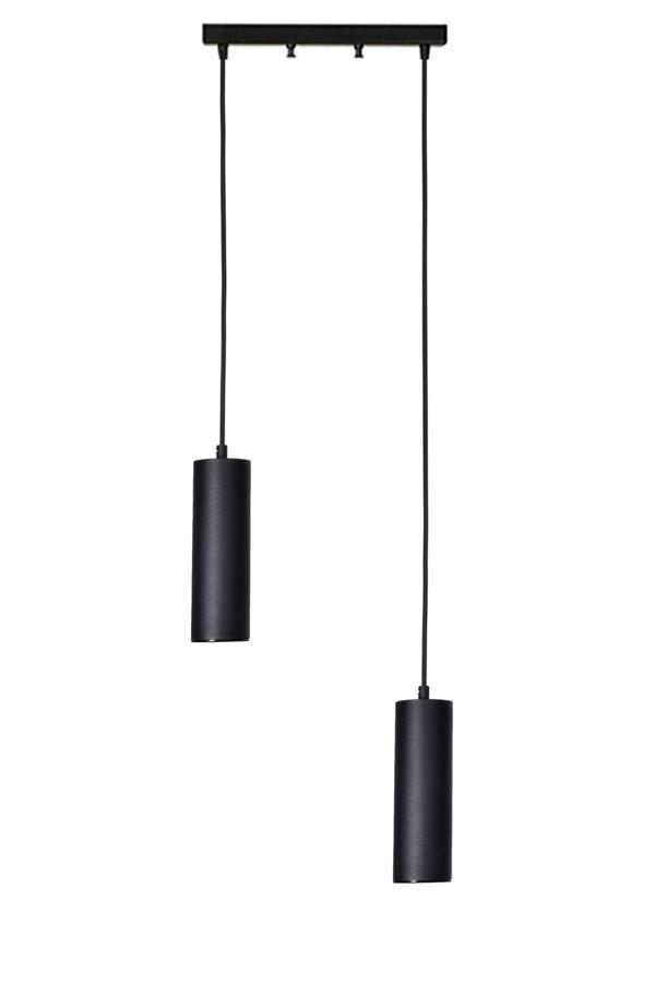 Spotline Modern Tasarım Antre Hol Salon Oturma Odası Gri Renk 2 li Sarkıt Ledli Avize ( Gün Işığı ) - Image 1