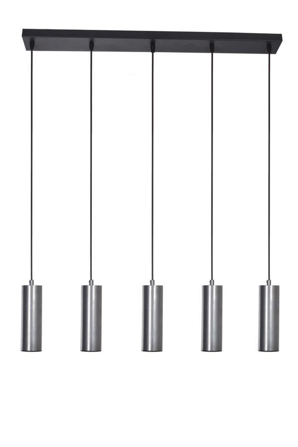 Spotline Modern Tasarım Mutfak Yemek Masası Salon Gri Renk 5 Li Sıralı Ledli Avize ( Gün Işığı ) - Image 1