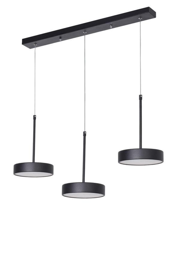 Rihanna Modern Tasarım Salon Yatak Odası Siyah Mutfak Yemek Masası Panel Ledli 3 lü Beyaz Led Avize - Image 1