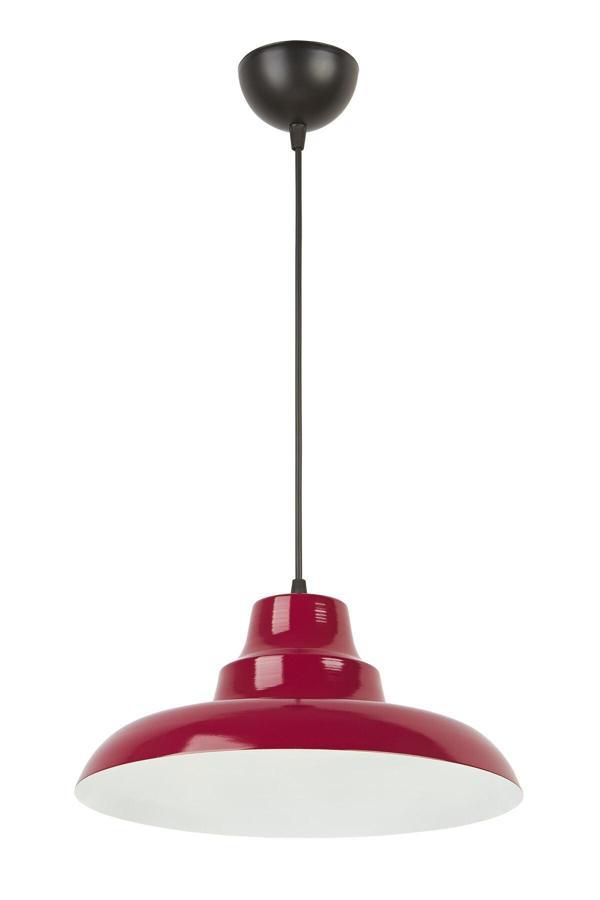 Carmen Özel Tasarım Modern Cafe Mutfak Salon Bordo Içi Beyaz ( Çap 30 Cm) Sarkıt Tekli Avize - Image 1