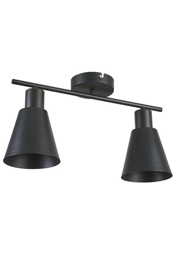 Santana Modern Tasarım Cafe Mutfak Salon Metal Siyah Renk 2 Li Avize - Image 1