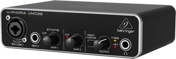 Behringer Umc22 Midas Mikrofon Preamfi 2x2 USB Ses Kartı - Image 1