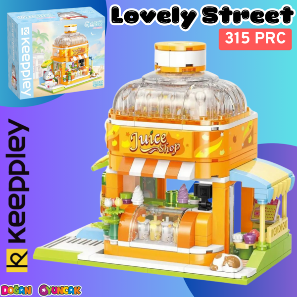 Mikro Blok Meyve Suyu Dükkanı 315 Parça - Lego Setleri - Keeppley Mini Lego - Keeppley Lego - Mikro  - Image 1