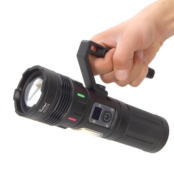 Büro Ev Ofis İş Güvenliği için Şarjlı Lamba 15.000LM TG COB LED Işıklı El Feneri - Image 1