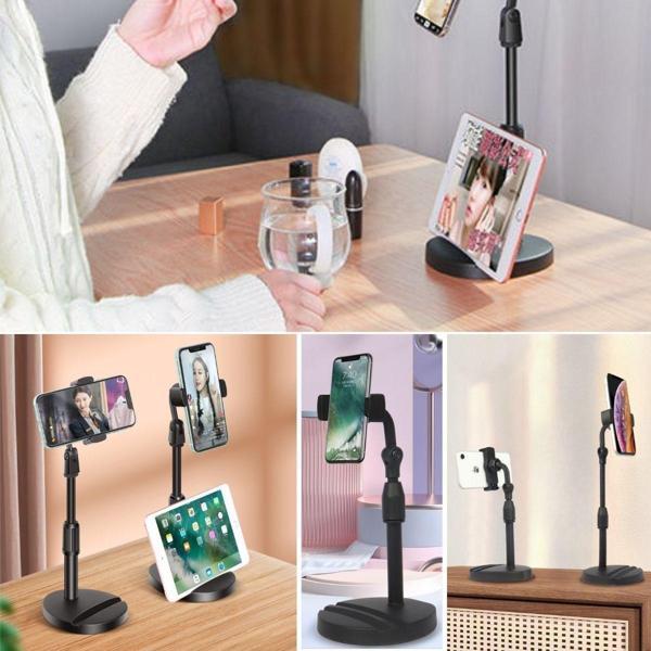 Büro Ev Ofis Personel Telefonu için Siyah Masaüstü Tablet Telefon Tutucu Plastik Stand - Image 1