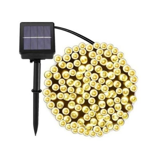 Büro Ev Ofis Bahçe Aydınlatması için 12MT 100LED Işık Solar Güneş Enerji Şarjlı Şerit Lamba - Image 1