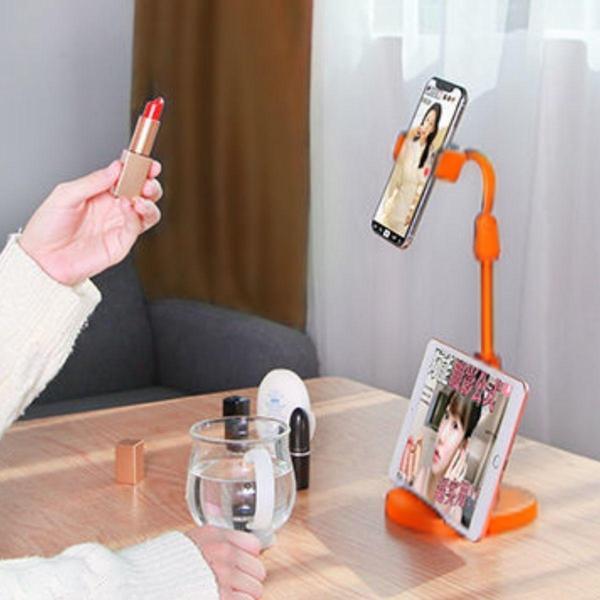 Büro Ev Ofis Personel Telefonu için Turuncu Masaüstü Tablet Telefon Tutucu Plastik Stand - Image 1